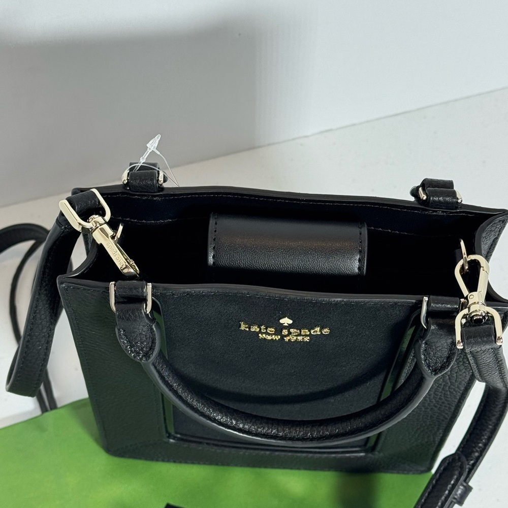 Kate Spade Black Textured Crossbody Bag - Picture 4 of 9